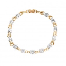 Eleganta apzeltīta rokassprādze Multicolour Eleganta apzeltīta rokassprādze Multicolour